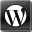 Black WordPress Icon 32x32 png